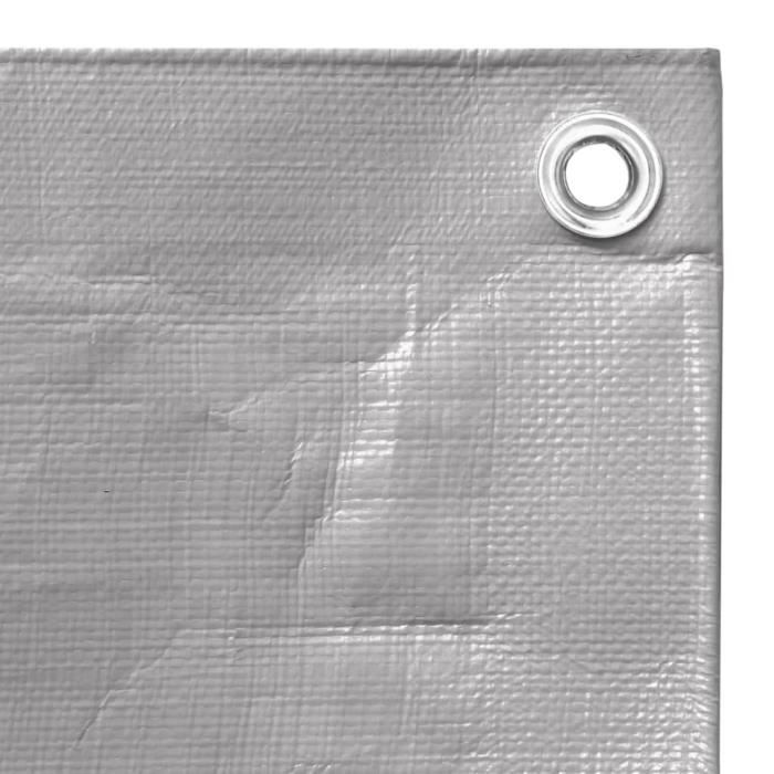 Bâche Spéciale Bois Grise Ultra Résistante - 260 G/m² - 2 X 10 Mètres - GT GARDEN - Gamm Vert