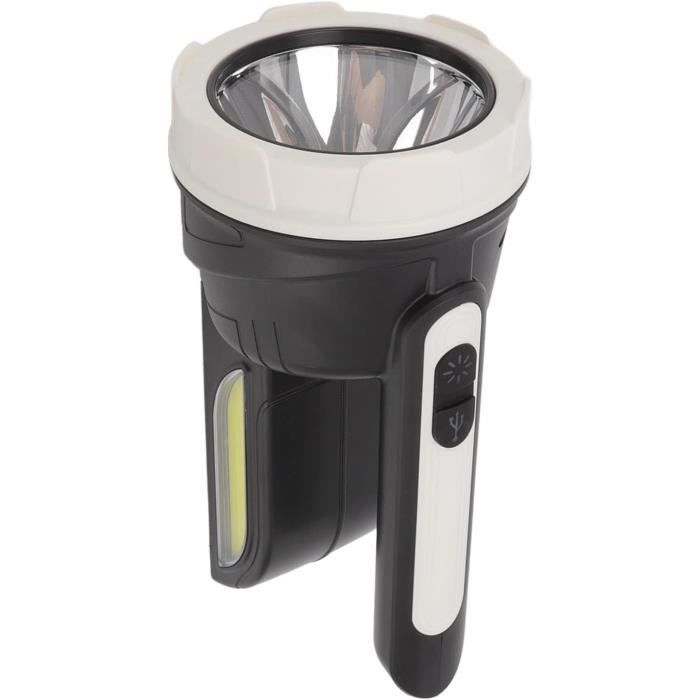 Lampe De Poche Led Cob Super Lumineuse, Portée De 200 M, Antidérapante