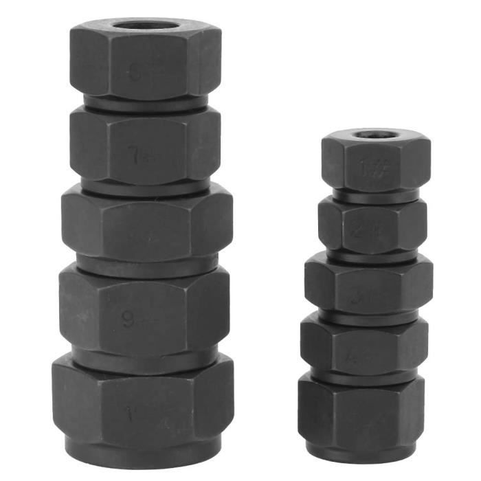 Kit 10 Extracteurs D'Écrous Et Boulons Cassés 9-19 Mm – Outil Solide Avec Mallette De Rangement