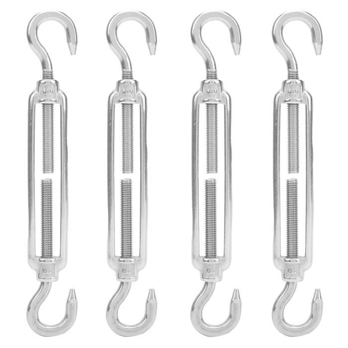 Lot De 5 Tendeurs à Lanterne Œil Et Crochet M4 – Acier Inoxydable 304 De Qualité Premium