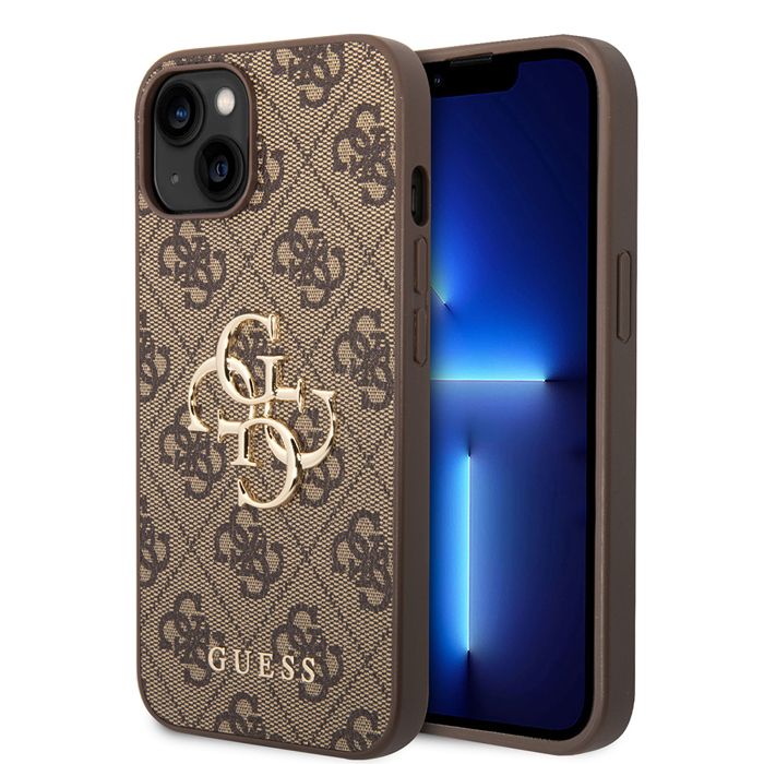 Guess 4G Big Metal Logo Coque iPhone 14 3666339066284