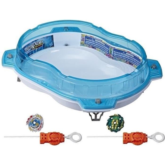 BEYBLADE - Burst Rise Hypersphere - Set de combat Attaque verticale avec  arène Beystadium - toupies et lanceurs