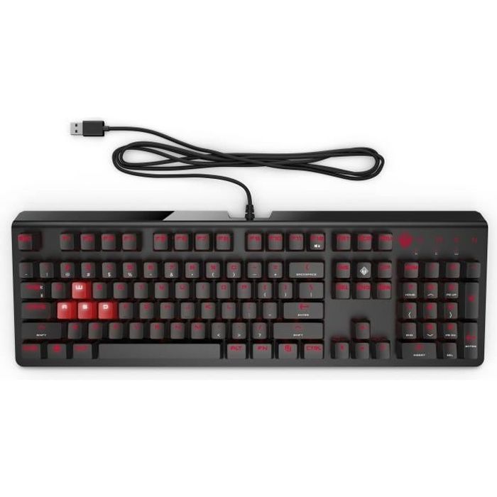 HP Clavier Gamer mécanique Omen 1100 - Filaire - PC - Noir