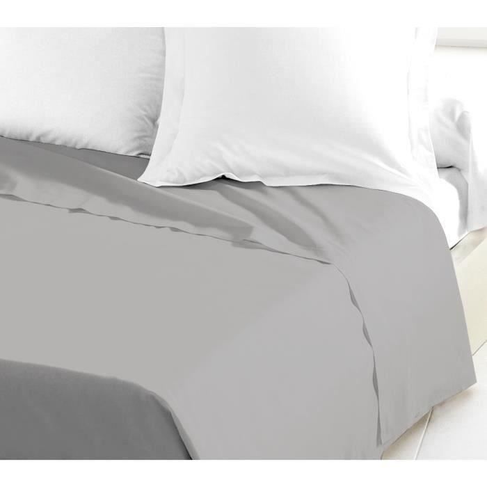 LOVELY HOME Drap Plat 100% coton 180x290 cm 1 personne