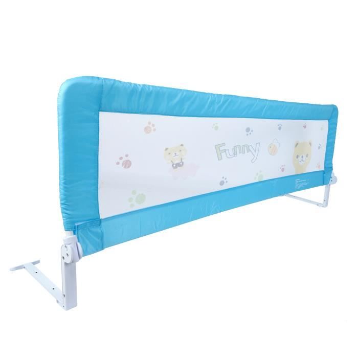 Bel Barriere De Securite Pour Lit De Bebe Barriere De Securite Pliable 180cm Bleu Cdiscount Puericulture Eveil Bebe