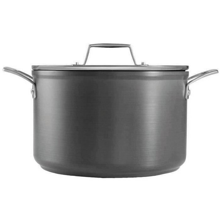 LACOR Marmite avec couvercle en aluminium anodisé Anodized - Ø 28 cm