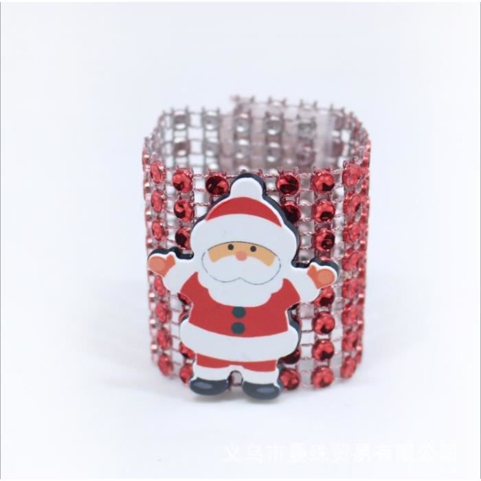 Ronds De Serviette Table Porte-Serviettes Bague Diamant Ruban