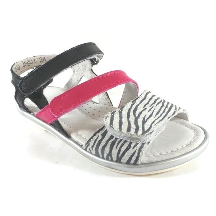 sandales fille pied fin