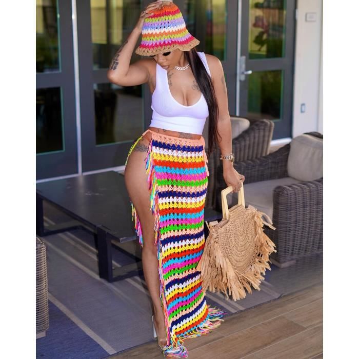 Couverture De Plage Ou Paréo Grise Femme - Taille Regular - Occasion Très Bon État