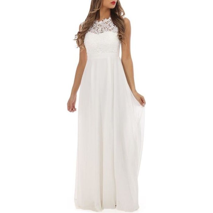 robe dentelle blanche grande taille