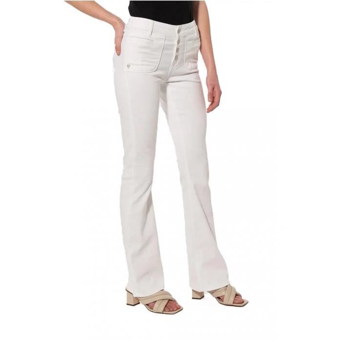 Jean bootcut blanc sale