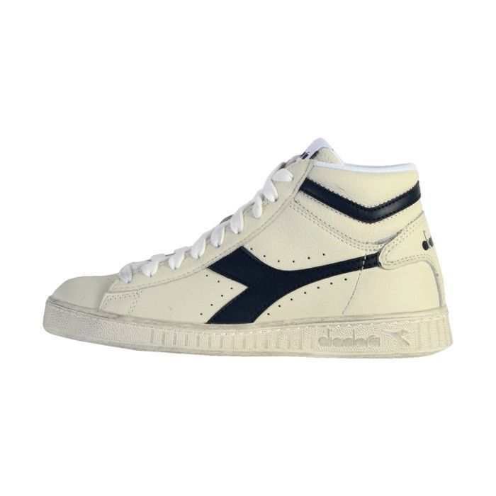 Diadora Basket à lacets Cuir Diadora Game L High Waxed - Blanc / Bleu