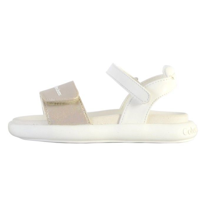 Sandales à scratch enfant Calvin Klein- beige/bianco Beige/bianco ...
