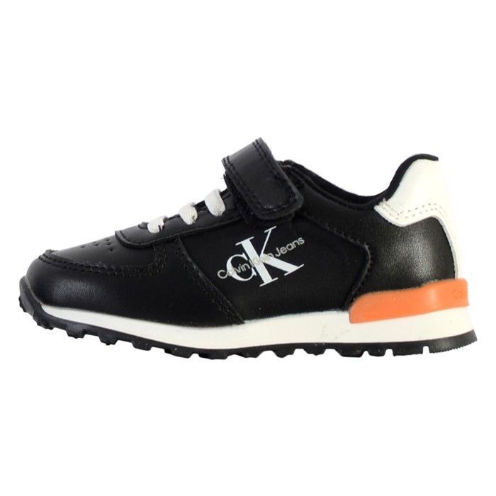 Calvin Klein Basket à Scratch Calvin Klein Jeans  Low Cut Lace-Up - Noir/Blanc
