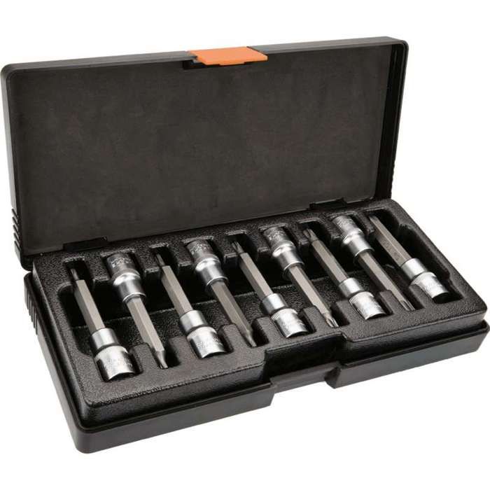 sourcing map 1/2 Carré Empreinte x T55 Torx Embout Douille S2 Acier Embouts CR-V Douilles 140mm Longueur (pour Manuel Emploi Uniquement) 2Pcs