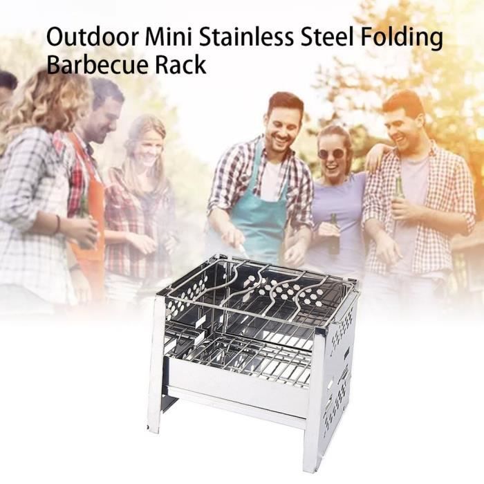 ESTINK Panier à charbon en acier inoxydable pour barbecue professionnel
