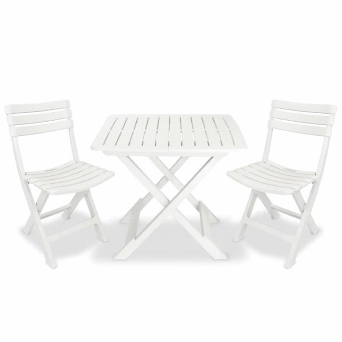 Ensemble de réception de jardin TERRANOVA 180 cm - 1 table pliante 8 chaises - Acier et Polyéthylène PEHD - 8 personnes - Jardin Ensemble de réception de jardin TERRANOVA 180 cm - 1 table pliante 8 chaises - Acier et Polyéthylène PEHD - 8 personnes - Jardin