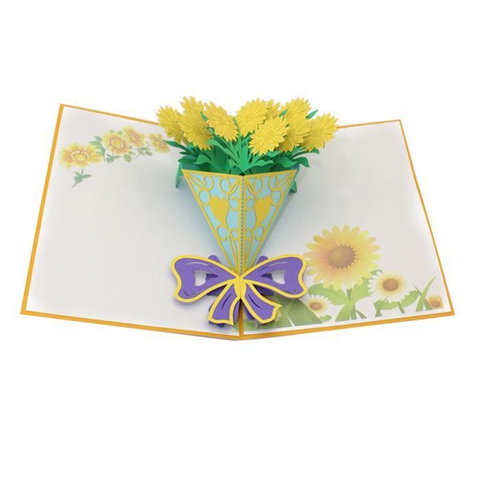 Carte De Voeux Festival Creatif Best Wish Pop Up Carte De Tournesol A La Main Kirigami 3d Artisanal Pour L Anniversaire Cdiscount Beaux Arts Et Loisirs Creatifs Carte De Voeux Festival Creatif Best Wish Pop Up Carte De Tournesol A La Main Kirigami 3d Artisanal Pour L Anniversaire Cdiscount Beaux Arts Et Loisirs Creatifs