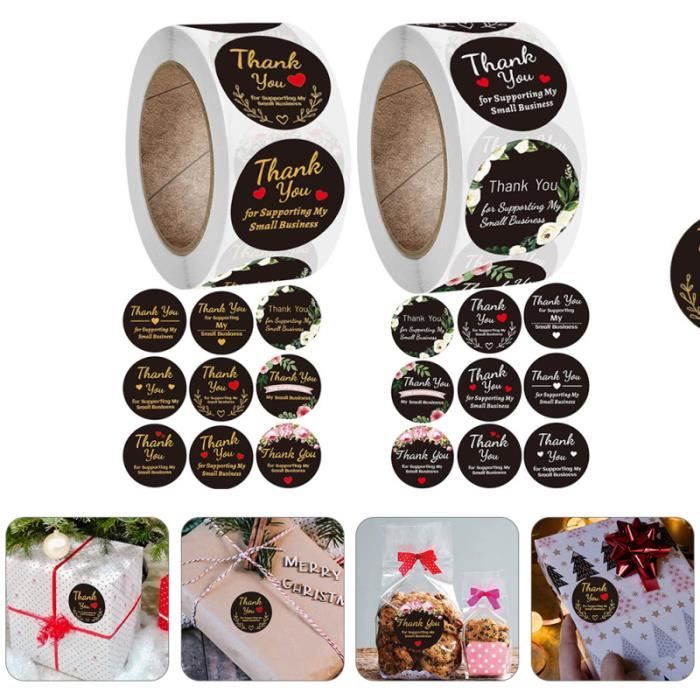 Lot De 500 Autocollants Ronds D'automne Pour Sceller Les Enveloppes, Fournitures De Fête De Thanksgiving, Autocollants Ronds Pour Sceller Les Décorations