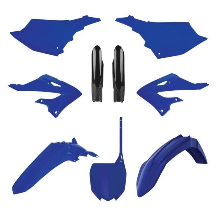 Lot de 9 kit plastiques carrosserie-carenage Polisport Mx Yamaha 125 250 Yz 2022>