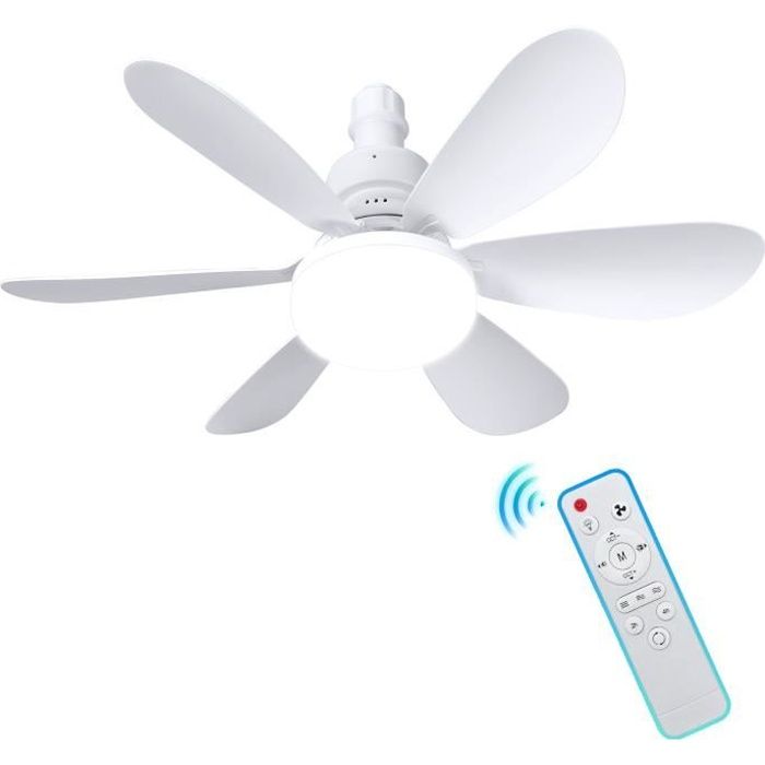 Ventilateur plafond LED - Non spécifié - 40W - Télécommande - 3 vitesses - 2400 lumens - Prumya