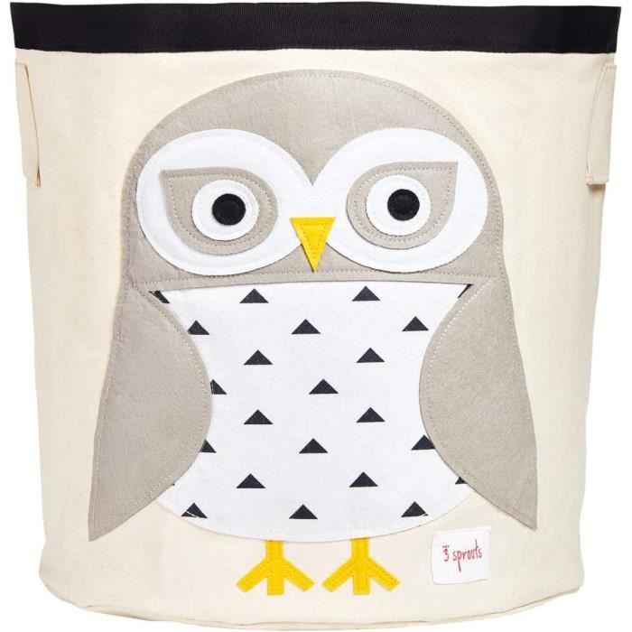 Osuter Panier Rangement Bébé 60L - Panier Toile Pliable Renard Orange Pour Vêtements Et Jouets