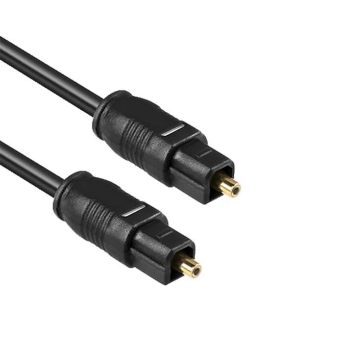 Câble audio optique Toslink tressé 1 m | Câbles Optiques