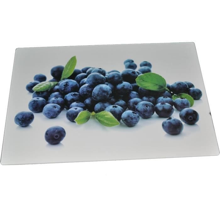 Planche à Découper En Verre 40x30 Cm – Motif Macarons Multicolore – Marque Pradel, Neuve (boîte Ouverte)