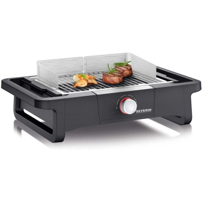 SEVERIN Barbecue de Table "STYLE Evo" 2 500 W, jusqu'a 350°C en 10 min