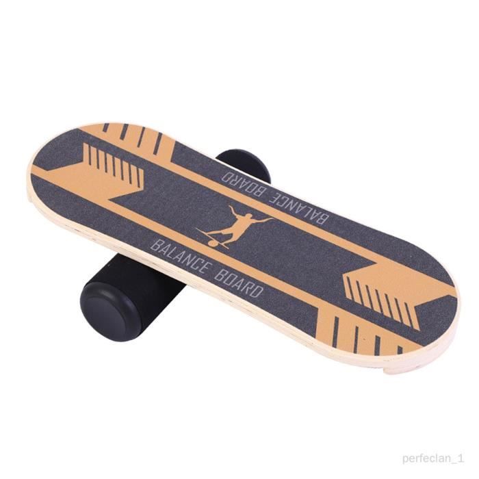 Planche D'équilibre Une Jambe En Bois - Entraîneur Cheville Et Pied - Renforcement, Rééducation, Correction Posture - Antidérapante, Portable