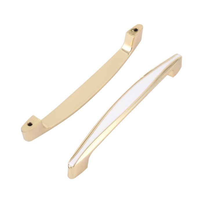 Lot De 5 Poignées De Tiroir Arc Métal Bronze – Ton Bronze, Entraxe 5,8 Cm, Uxcell