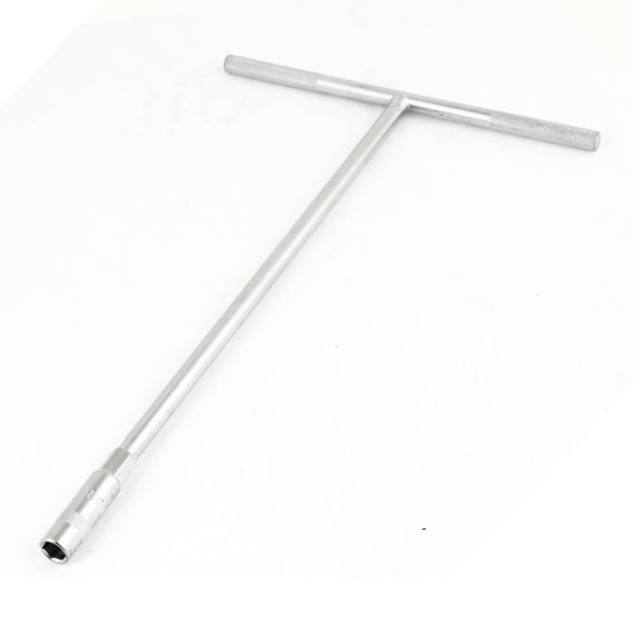 Sourcing Map Voiture T-Poignée 14mm Hex Prise Bougie Allumage Clé Molette Outil Démontage