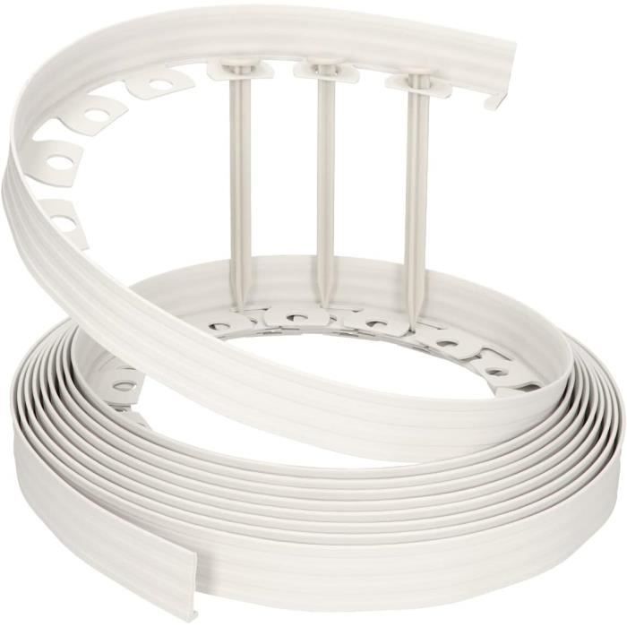 20 Piquets De Bordure De Jardin En ABS - 24,5 Cm, Résistants Aux UV, Forme Triangulaire Pour Stabilité - Pour Gazon, Tentes, Bâches