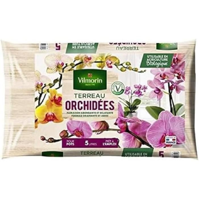 Terreau Vilmorin Pour Pots Et Jardinières Aromatiques - Seau De 5 Litres - Pour Plantes D'intérieur Et De Balcon