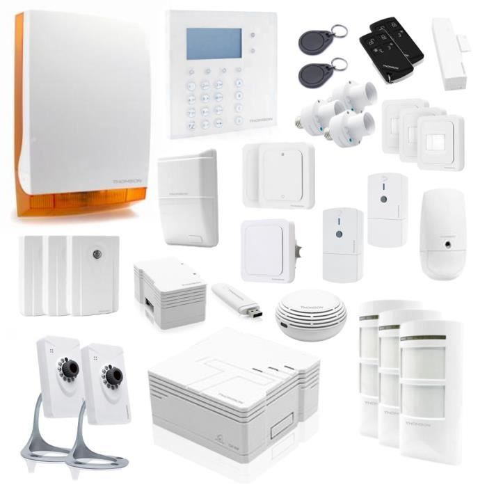 Kit sécurité système d'alarme sans fil pour maison connectée 31 pcs THOMSON
