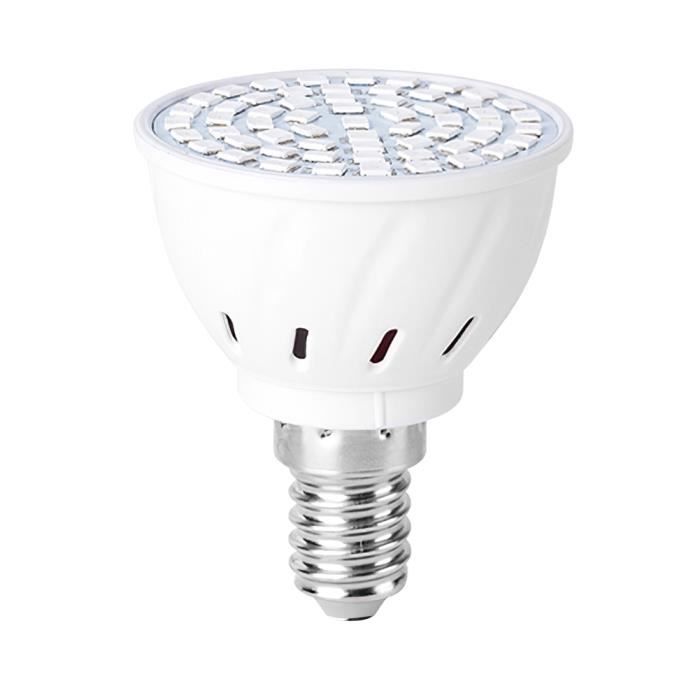 Cultiver une ampoule 48 LED E14 Lampe de croissance des plantes lumière du spectre complet Lumière horticole 220V lumblanche