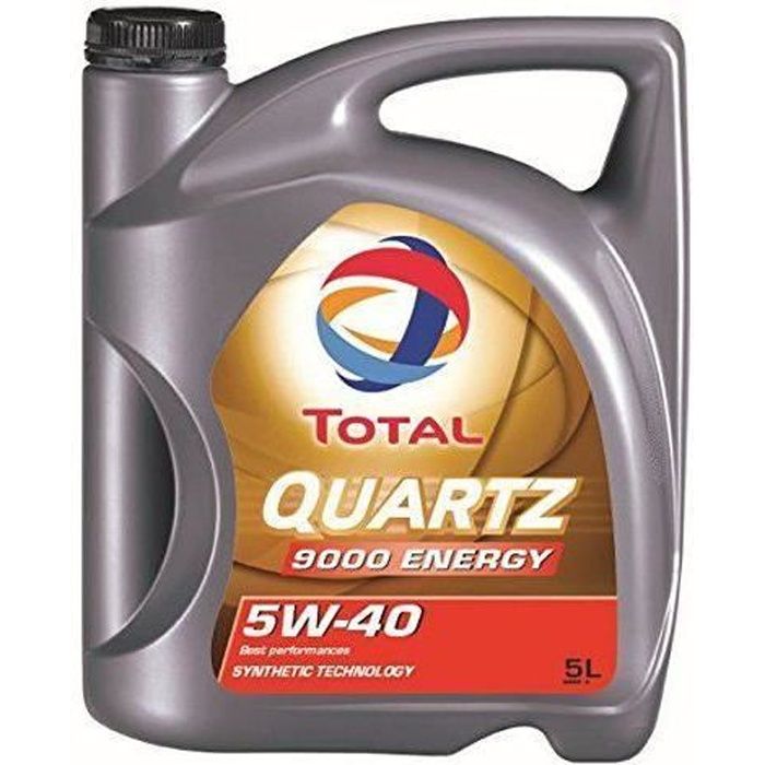 Total Quartz 9000 5W40 Huile Moteur, 5L