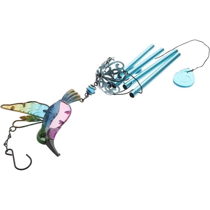 Broche Et Pendentif Colibri Bleu Strass Doré - Bijou Animalier Brillant Et Mignon