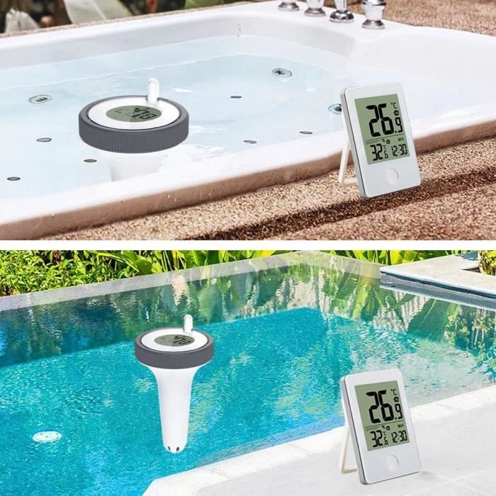 Thermomètre Flottant Pour Piscine Et Spa - Design Animaux Mignons, Grande Lecture, Avec Corde - 9