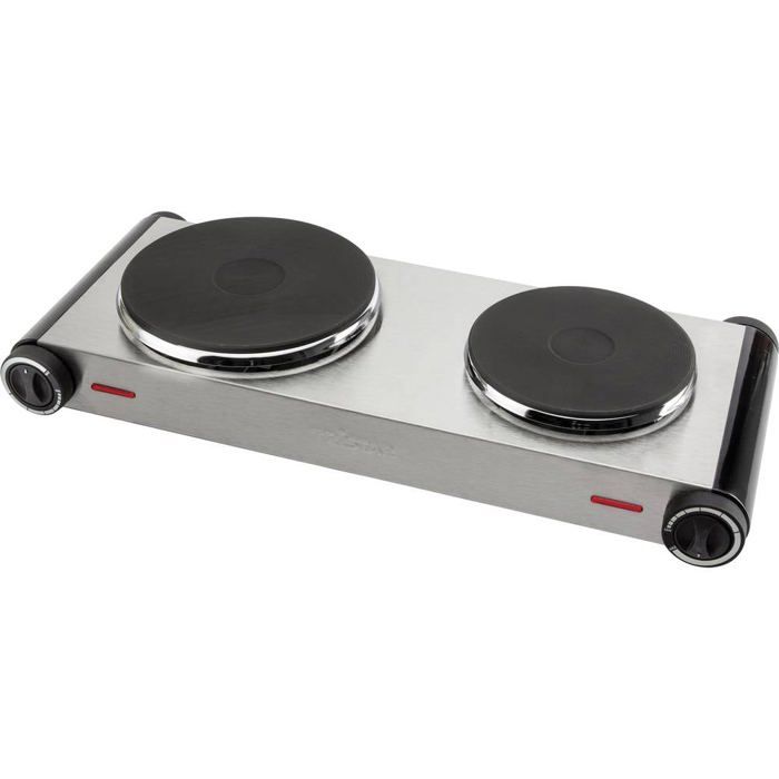 Double plaque de cuisson Tristar KP-6248 acier inoxydable