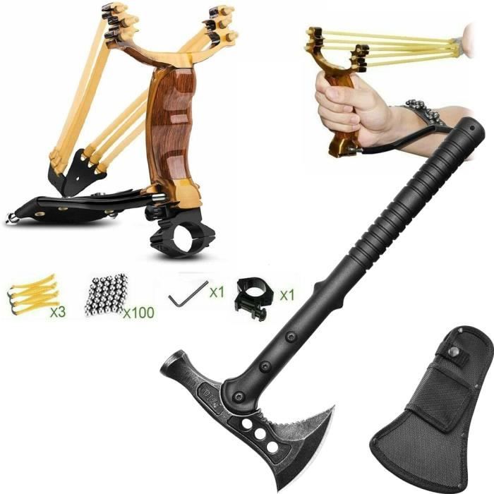 Tomahawk Outdoor beil AXT set Jagd sportschleuder kit de survie Camping outil multifonctionnel