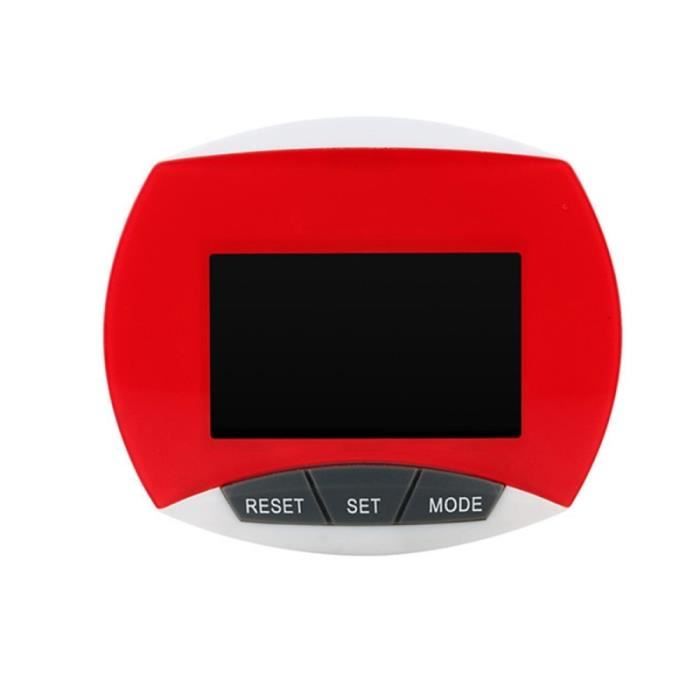 Podomètre De Marche Numérique – Compteur De Pas, Calories, Distance – Avec Clip, Batterie AG10 – Pour Homme, Femme, Senior