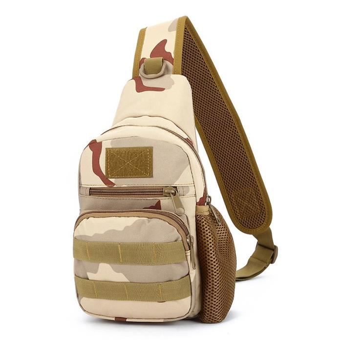 Sac Bandoulière Tactique USB Imperméable - Pour Rando, Voyage Et Quotidien