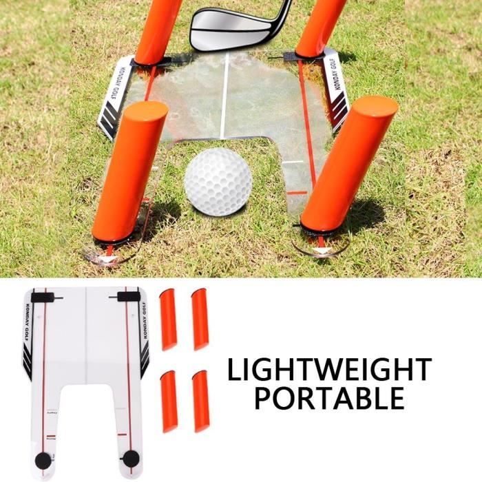 Entraîneur De Swing Golf Portable - Outil D'Entraînement Swing Avec Balle Intégrée - Pratique Indoor Et Outdoor