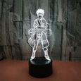 Lampes à bougie MJY Led Naruto 3D Graphique Visual Night Light, Lumière Ambiante Gradient Coloré avec Télécommande pour 101211-1