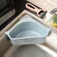 Accessoires de cuisine - Évier autonome - restes de jus de soupe séparé par filtre à ordures - Gris - Plastique-1