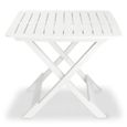 7527Elégance- Ensemble de bistro pliable 3 pcspcs - 2 personnes - Table + 2 chaises,Salon de jardin,Mobilier Plastique Blanc Taille:-1