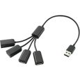 Hub USB 2.0 Renkforce RF-4834233 4 ports  noir 1 pc(s)-1