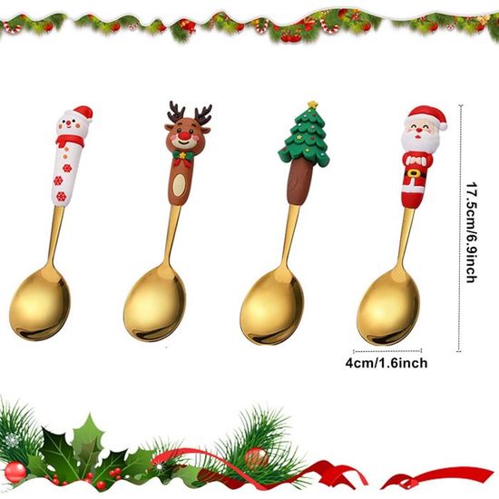 BISDARUN Lot De 10 Cuillères à Latte En Acier Inoxydable 18/10 à Long Manche - Cuillère à Dessert Sundae - 5 Couleurs - Cuillères à Cappuccino - 20 Cm