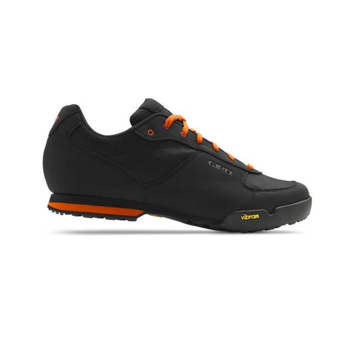 Chaussures De Cyclisme Giro Rumble VR Trail - Noir/Orange - Homme - Pointure 6.5 US (39 EU)